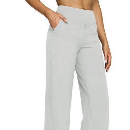 Narcissus | Pocket Knitted Straight High Waist Trousers