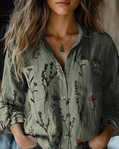 Georgeena | Vintage Cotton Long Sleeve Shirt