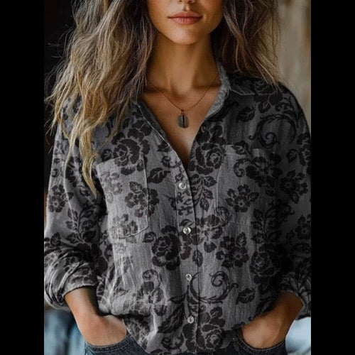 Georgeena | Vintage Cotton Long Sleeve Shirt