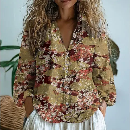Georgeena | Vintage Cotton Long Sleeve Shirt