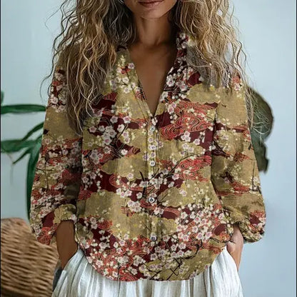 Georgeena | Vintage Cotton Long Sleeve Shirt
