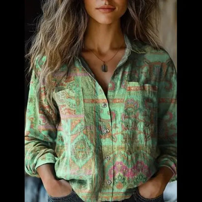 Georgeena | Vintage Cotton Long Sleeve Shirt