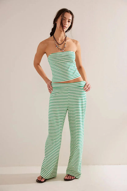 Camilla | Tube Top & Pants Striped Set