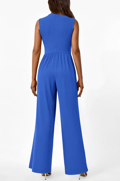 Betty | Sleeveless Wide Leg Rompers