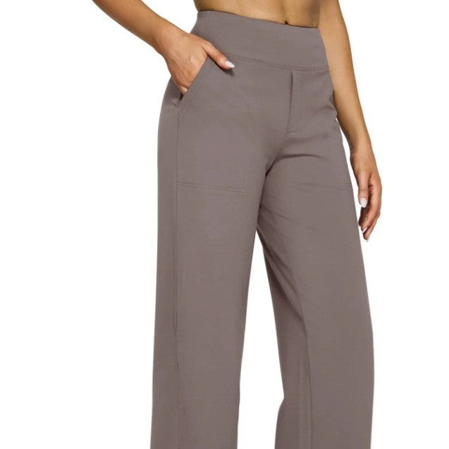 Narcissus | Pocket Knitted Straight High Waist Trousers