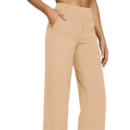 Narcissus | Pocket Knitted Straight High Waist Trousers
