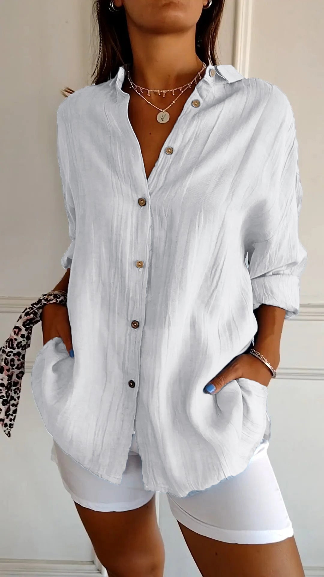 Tasha | Elegant Shirt with Pleated Style