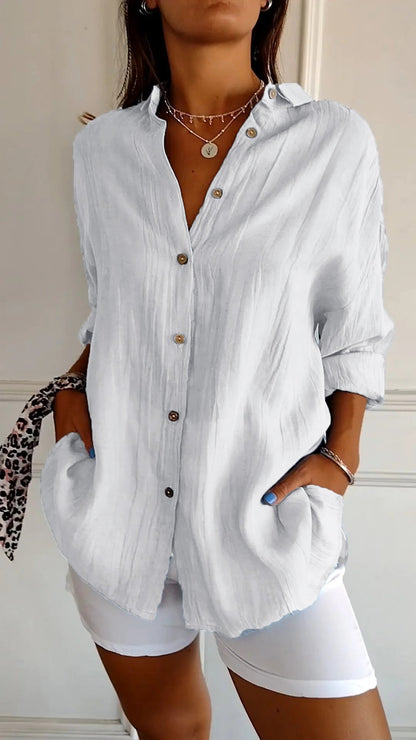 Tasha | Elegant Shirt with Pleated Style