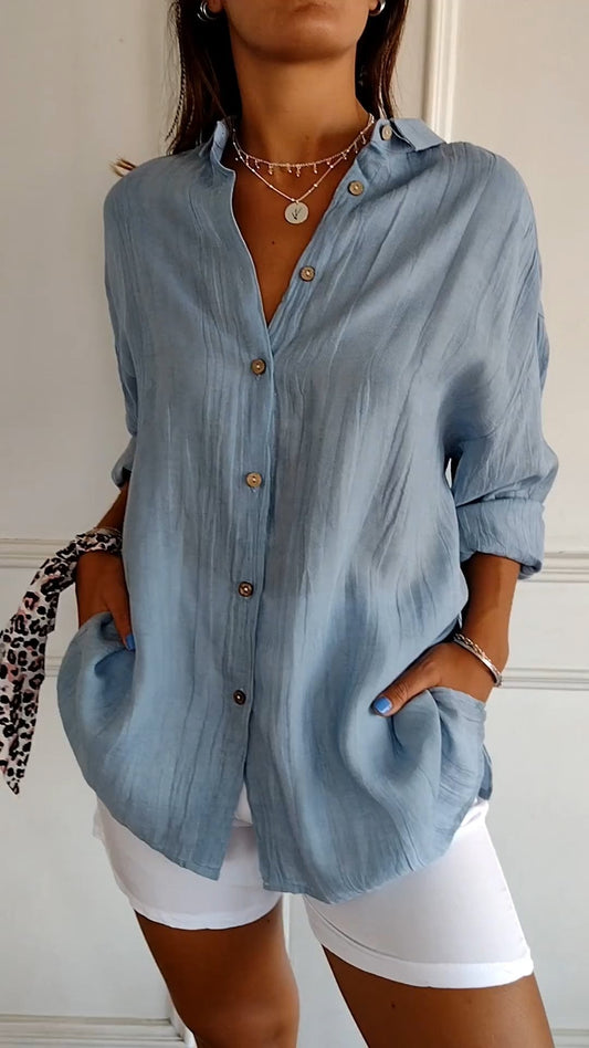 Tasha | Elegant Shirt with Pleated Style