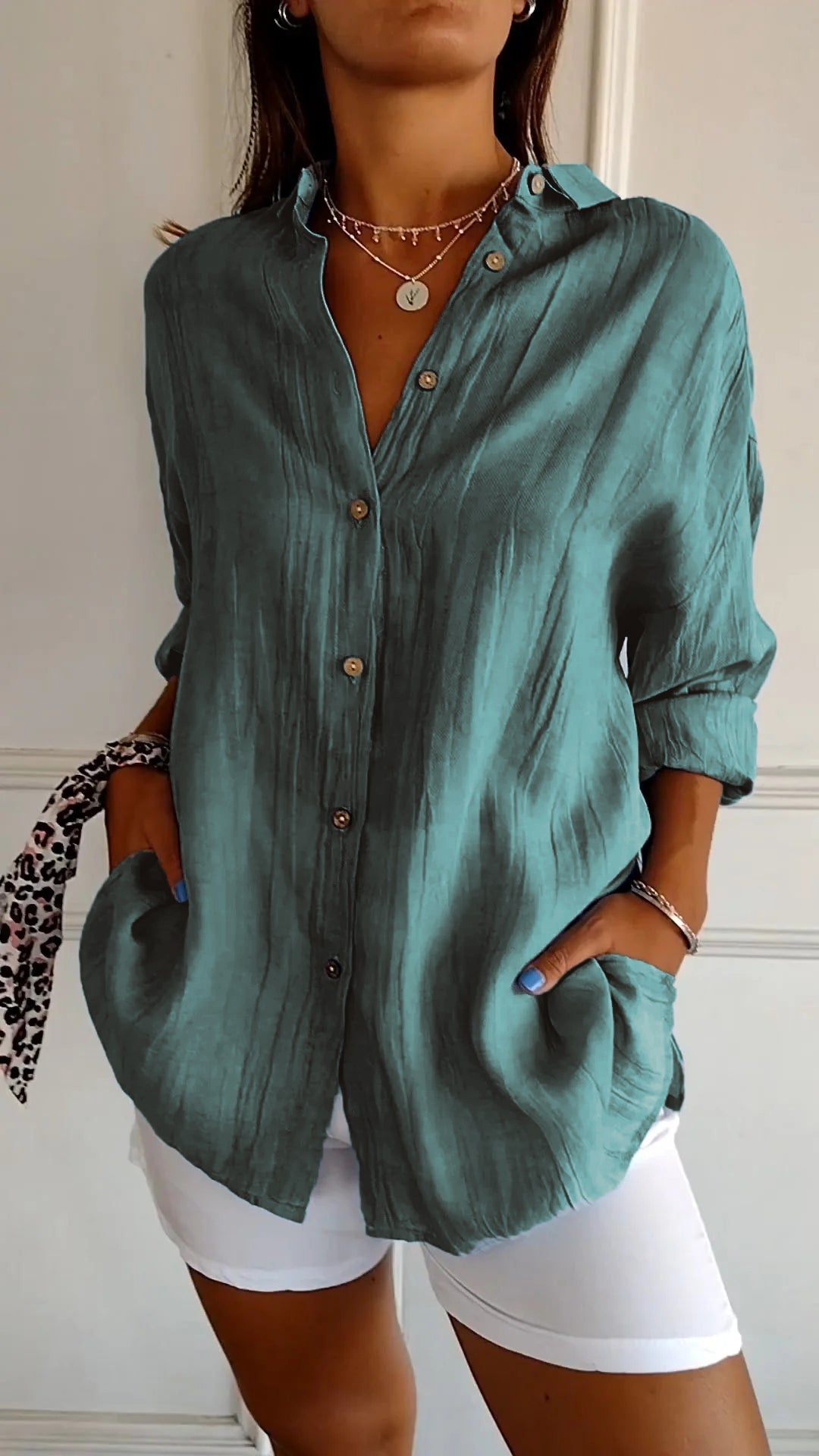 Tasha | Elegant Shirt with Pleated Style