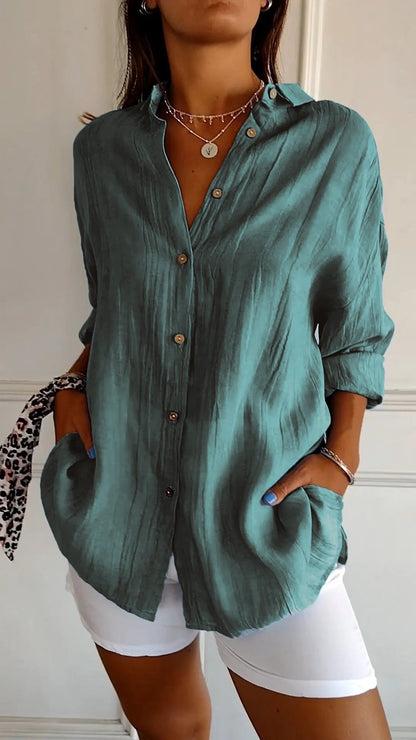 Tasha | Elegant Shirt with Pleated Style