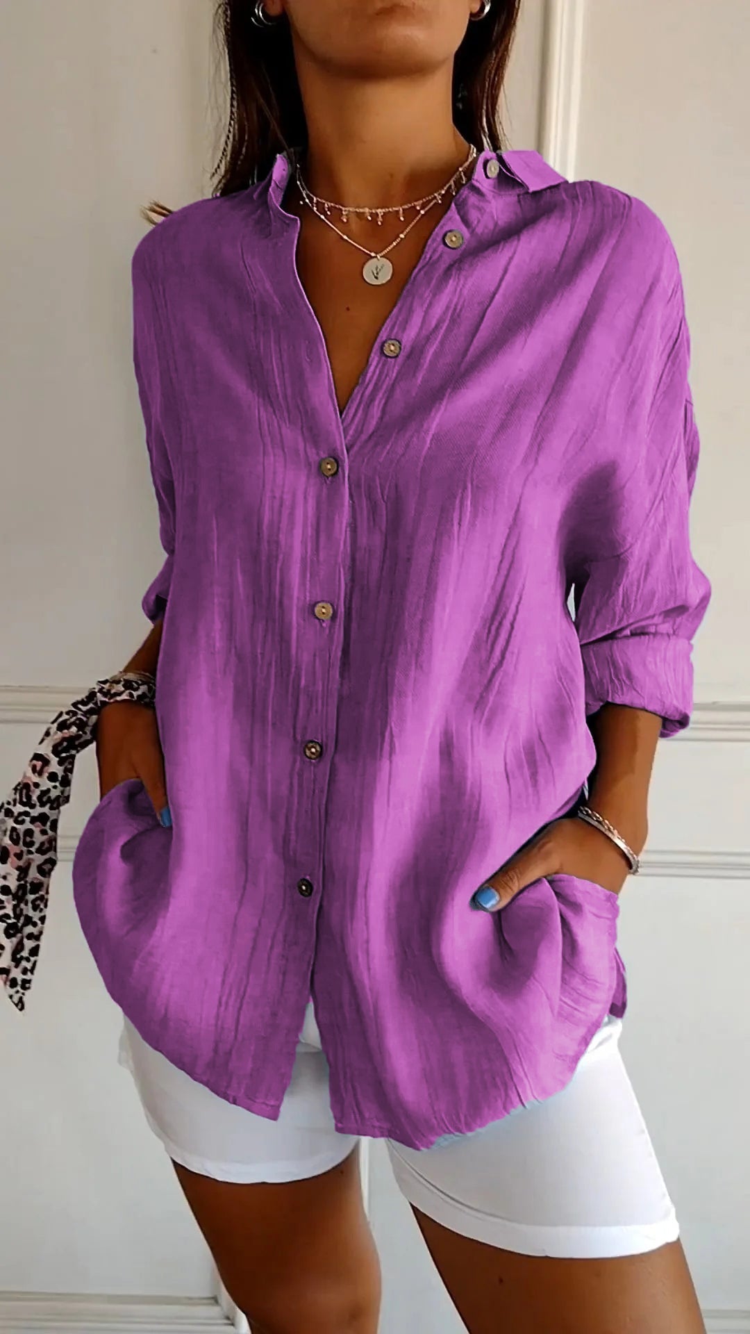 Tasha | Elegant Shirt with Pleated Style
