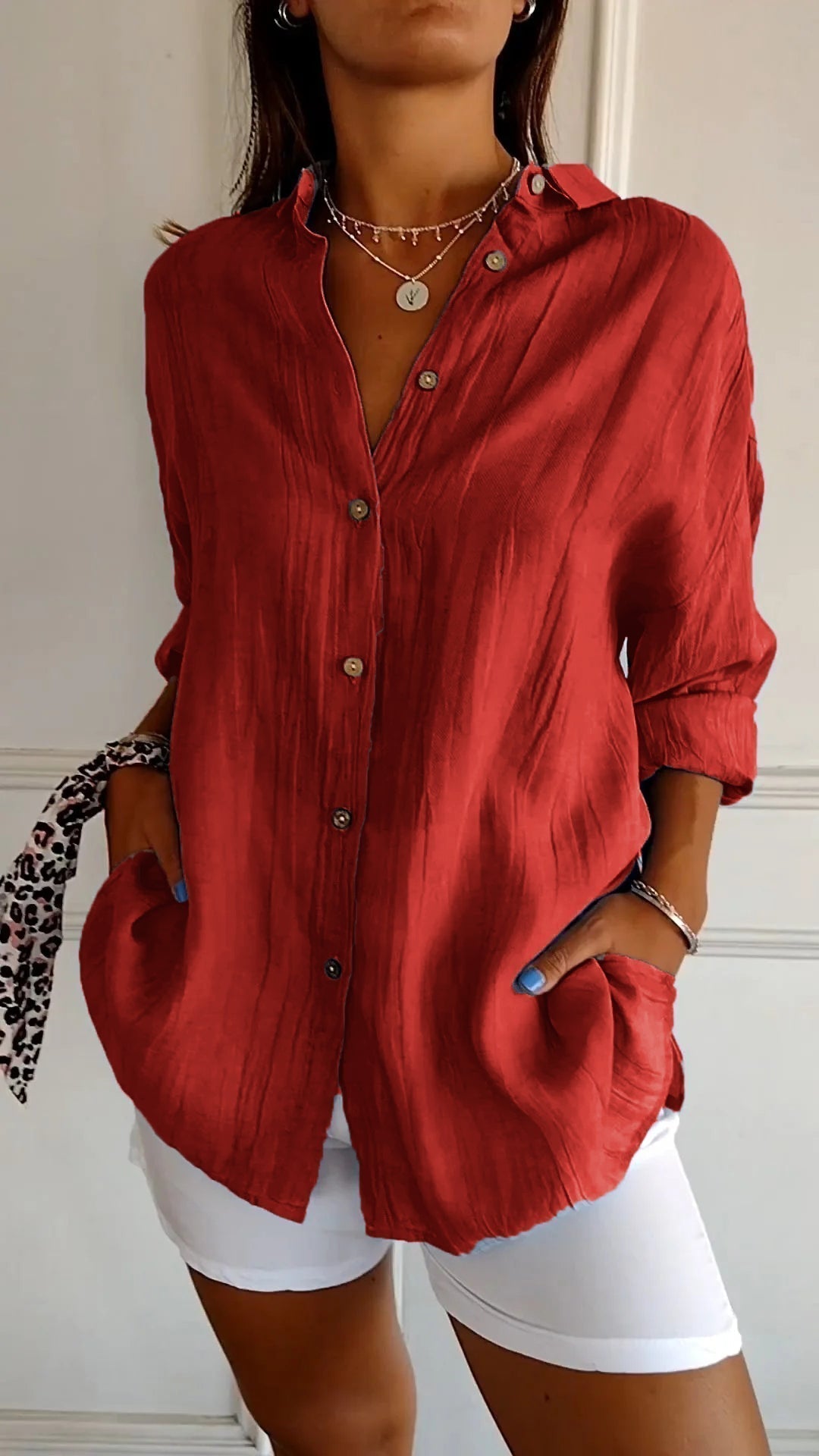 Tasha | Elegant Shirt with Pleated Style