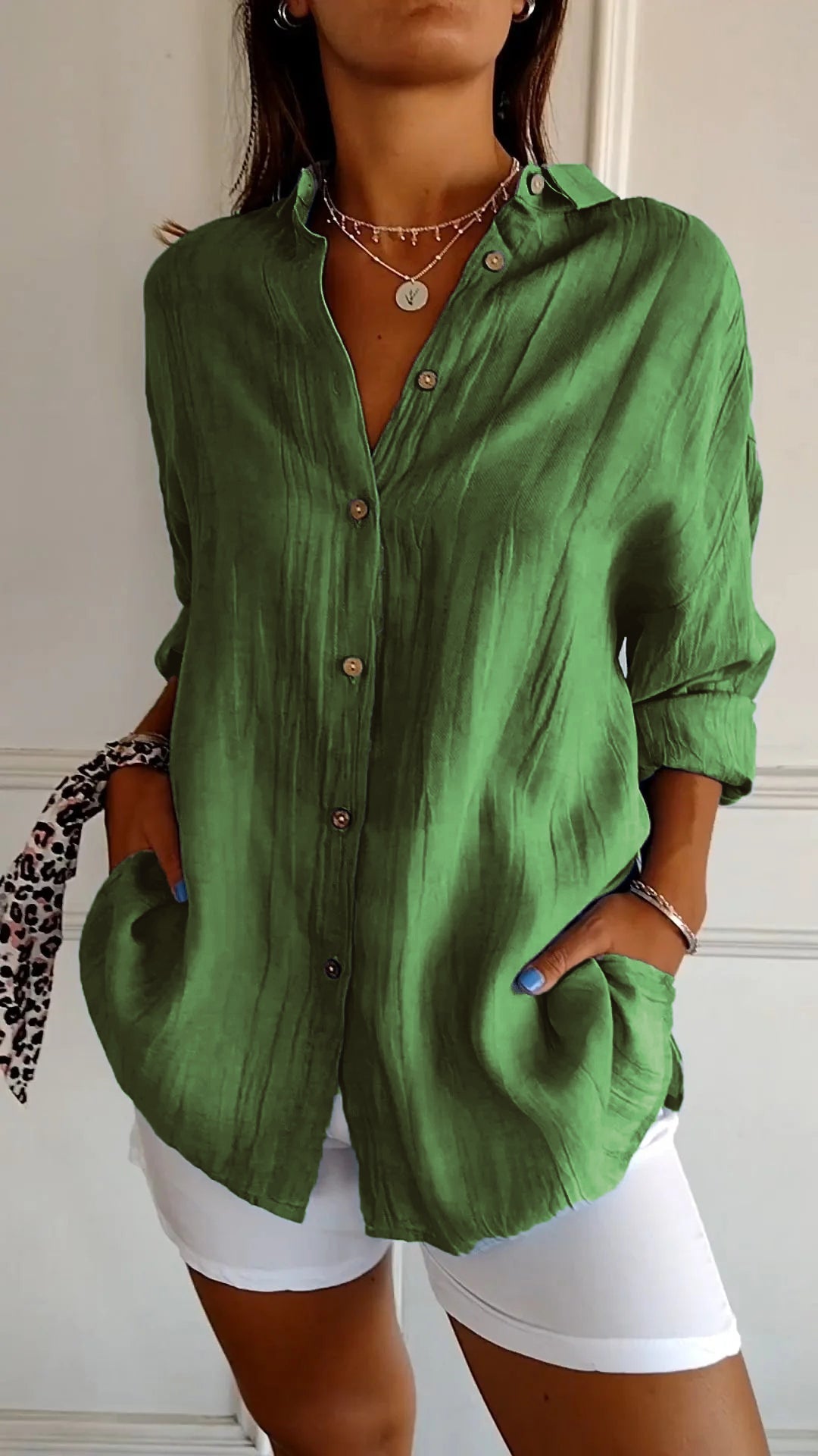 Tasha | Elegant Shirt with Pleated Style