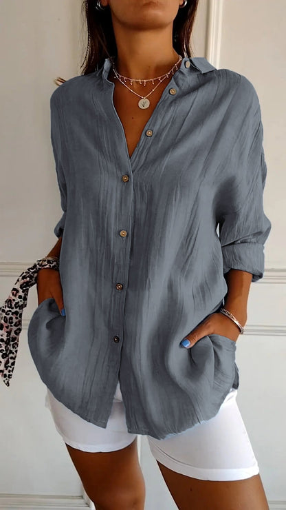 Tasha | Elegant Shirt with Pleated Style